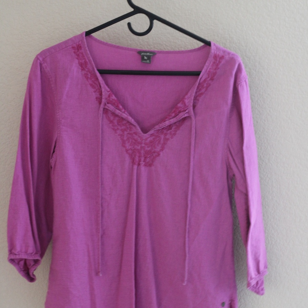 Pink/Purple Eddie Bauer top